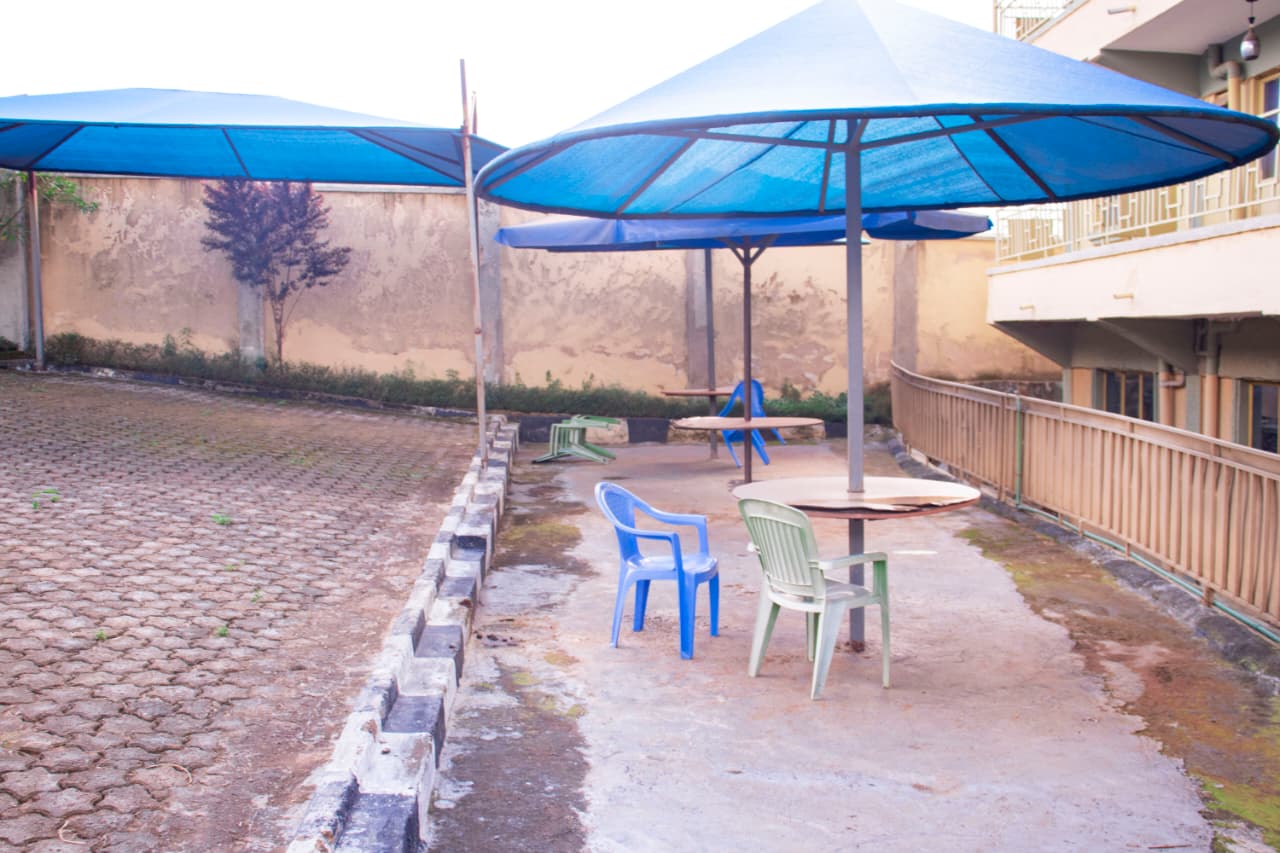 Monthly Pool Parties outdoor seating